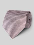 BOSS Seidenkrawatte mit Allover-Muster in Lila, Größe 1