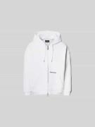 Dsquared2 Oversized Sweatjacke aus Baumwoll-Mix in Weiss, Größe L