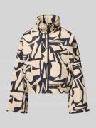 Only Oversized Hemdjacke mit Allover-Muster Modell 'BETTY BATSLEEVE' i...