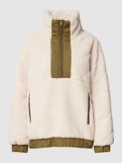 Part Two Fleecejacke aus Teddyfell in Schlupfform in Beige, Größe 36