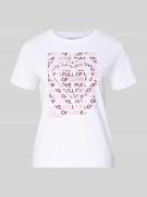 Tom Tailor Denim Regular Fit T-Shirt aus reiner Baumwolle in Weiss, Gr...