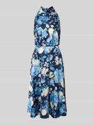 V by Vera Mont Cocktailkleid mit Neckholder in Dunkelblau, Größe 40