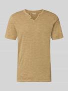 Jack & Jones T-Shirt aus Baumwolle Modell 'SPLIT' in Beige, Größe L