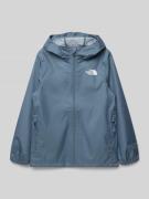 The North Face Regenjacke mit Logo und Reißverschlusstaschen in Rauchb...