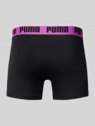 PUMA Trunks aus Baumwoll-Mix im 2er-Pack in Black, Größe L