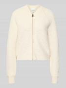 comma Regular Fit Jacke mit Viskose-Anteil in Offwhite, Größe 36