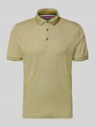 HECHTER PARIS Slim Fit Poloshirt mit Label-Detail in Gruen, Größe L