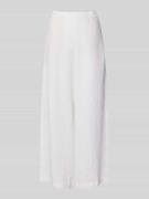 ECOALF Wide Leg Leinenhose mit elastischem Bund Modell 'MOSSI' in Weis...