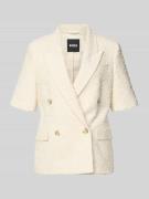 BOSS Regular Fit Blazer aus Baumwoll-Mix Modell 'JALETO11' in Offwhite...