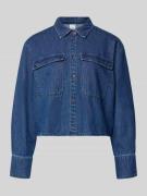 Vero Moda Cropped Jeansbluse aus reiner Baumwolle Modell 'POSEY' in Je...