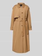 Fuchs Schmitt Trenchcoat mit Bindegürtel in Camel, Größe 38