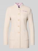 WHITE LABEL Blazer mit Stehkragen und Brusttasche in Beige, Größe 36