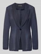 Emporio Armani Slim Fit Blazer mit Knopfverschluss in Blau, Größe 38