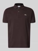 Lacoste Regular Fit Poloshirt aus reiner Baumwolle in Dunkelbraun, Grö...
