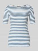 Marc O'Polo Slim Fit T-Shirt aus reiner Baumwolle in Hellblau, Größe L