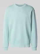 Marc O'Polo Regular Fit Sweatshirt aus reiner Baumwolle in Tuerkis, Gr...