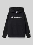 CHAMPION Hoodie aus Baumwoll-Mix in Black, Größe 140