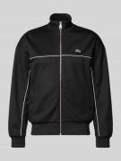 Lacoste Regular Fit Sweatjacke mit Baumwoll-Anteil in Black, Größe L