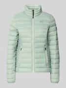 Superdry Steppjacke mit Logo-Stitching Modell 'FUJI' in Mint, Größe L