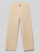 Garcia Chino mit Eingrifftaschen und Label-Detail in Sand, Größe 140