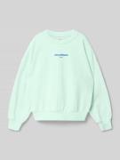 Garcia Regular Fit Sweatshirt mit Logo-Print in Mint, Größe 140