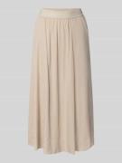 Milano Italy Midirock mit elastischem Bund Modell 'SNOS' in Sand, Größ...