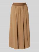 Milano Italy Midirock mit elastischem Bund Modell 'SNOS' in Cognac, Gr...