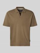 Marc O'Polo Relaxed Fit Poloshirt aus reiner Baumwolle in Hellbraun, G...