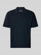 Marc O'Polo Relaxed Fit Poloshirt aus reiner Baumwolle in Marine, Größ...