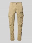 PME Legend Cargohose mit Label-Stitching in Beige, Größe 31/30