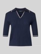 Vero Moda Slim Fit Poloshirt aus Viskose-Mix Modell 'SIMOSA' in Dunkel...