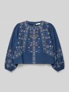 Mango Bluse mit Stitchings Modell 'RANIA' in Blau, Größe 122