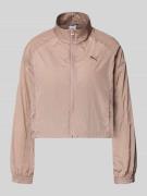 PUMA Relaxed Fit Jacke mit Stehkragen Modell 'Her' in Metallic Rosa, G...