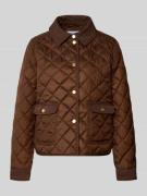 Marella Regular Fit Jacke in Stepp-Optik Modell 'Sasti' in Mittelbraun...