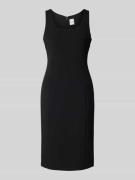 Calvin Klein Womenswear Knielanges Kleid mit Karree-Ausschnitt in Blac...