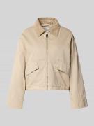 Marc O'Polo Oversized Bomberjacke aus reiner Baumwolle in Beige, Größe...