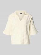 BOSS Regular Fit Poloshirt aus Viskose-Mix Modell 'Fapavero' in Offwhi...