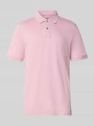 Fynch-Hatton Regular Fit Poloshirt mit Logo-Stitching in Hellrosa, Grö...