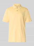 Fynch-Hatton Regular Fit Poloshirt mit Logo-Stitching in GELB, Größe 3...