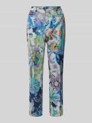 MAC Hose mit Label-Detail Modell 'Aida Kick' in Marine, Größe 34/27