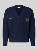 ANOTHER COTTON LAB Cardigan mit Logo-Stitchings und Knopfleiste in Dun...