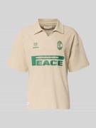 ANOTHER COTTON LAB Regular Fit Poloshirt mit Logo-Detail in Beige, Grö...