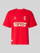 ANOTHER COTTON LAB Regular Fit T-Shirt mit Logo-Print in Rot, Größe L