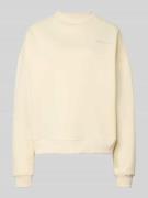 ANOTHER COTTON LAB Relaxed Fit Sweatshirt mit Stehkragen in Weiss, Grö...