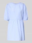 Only Blusenkleid mit Streifenmuster Modell 'CLARA TESSA' in Hellblau, ...