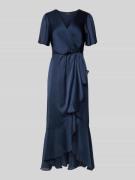 Lipsy Cocktailkleid in Wickel-Optik mit V-Ausschnitt in Marine, Größe ...