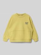 Mango Sweatshirt mit gerippten Abschlüssen in GELB, Größe 116