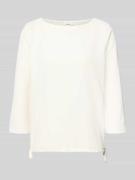 s.Oliver RED LABEL Regular Fit Blusentop mit Allover-Muster in Weiss, ...