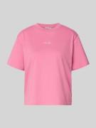 Tom Tailor Denim Boxy Fit T-Shirt aus reiner Baumwolle in Pink, Größe ...