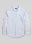 Polo Ralph Lauren Hemdbluse aus reinem Leinen in Hellblau, Größe L